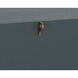Celine 20.5 X 19.75 inch Teal Night Stand, Small